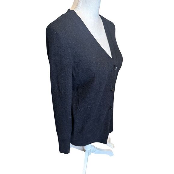 C by Bloomingdales 100% Cashmere Cardigan Grandpa Sweater Soft Button Down Sz S - Picture 2 of 4